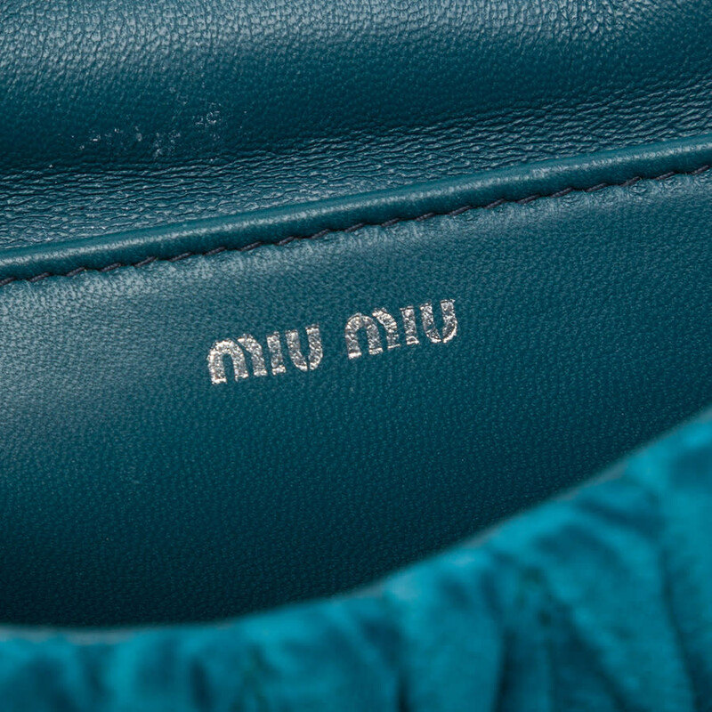 Miu Miu Pre-owned Miu Miu Matelasse Velvet Crystal Embellished