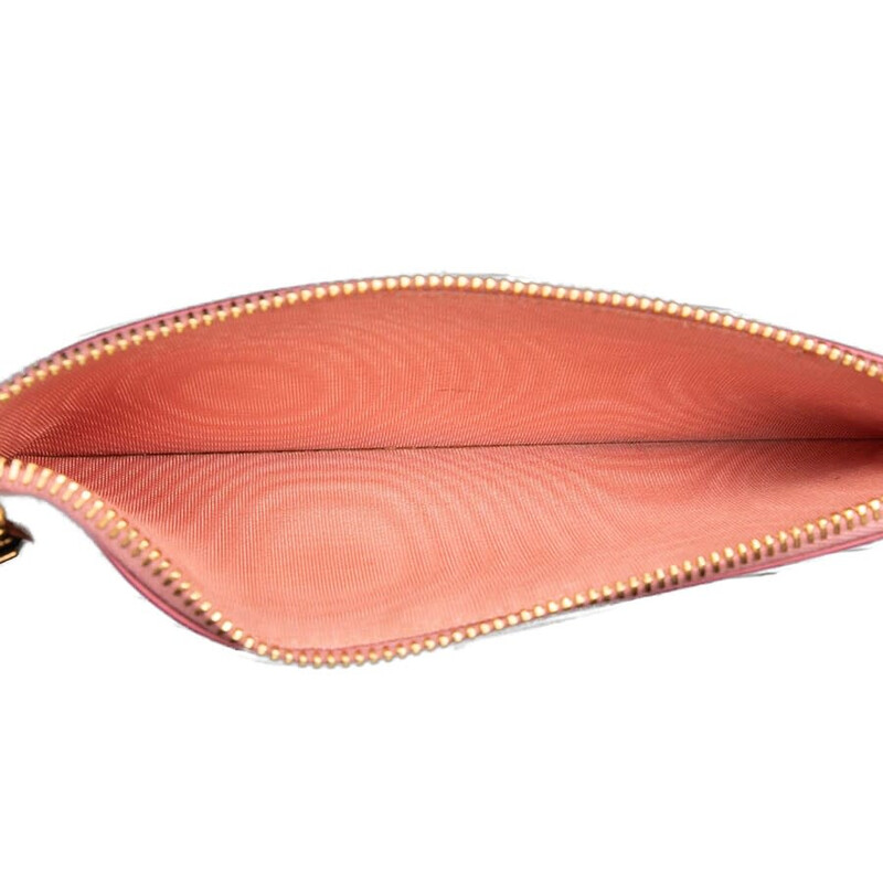 Miu Miu Pre-owned Miu Miu Soft Calf Bow Bifold Long Wallet Ladies