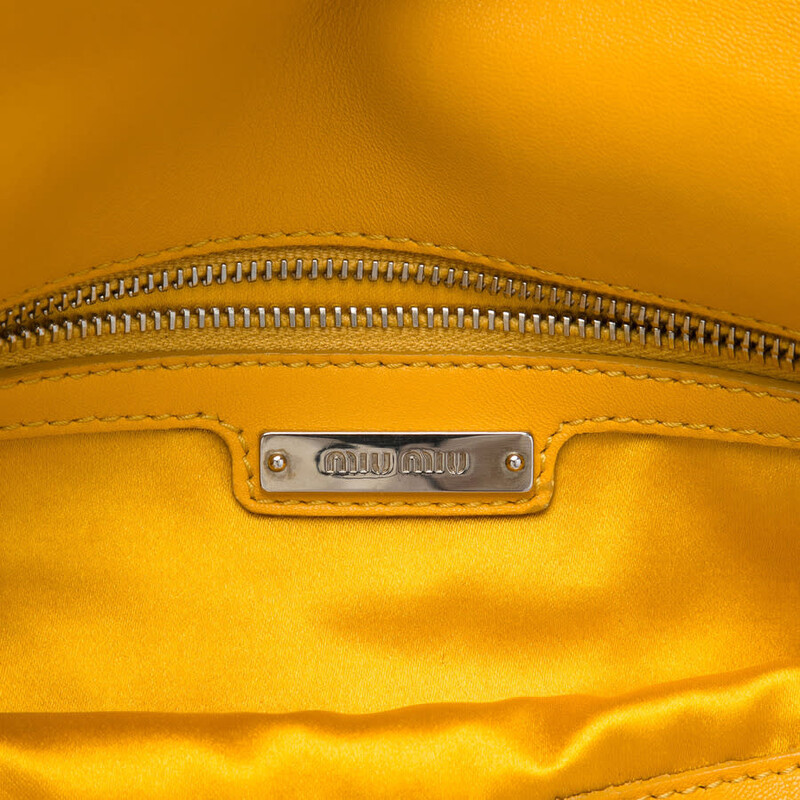 Miu Miu Pre-owned Miu Miu Suede Crystal Chain Satchel Ladies