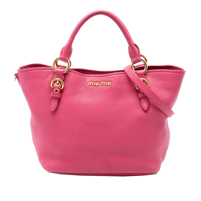 Miu Miu Pre-owned Miu Miu Vitello Phenix Satchel Ladies
