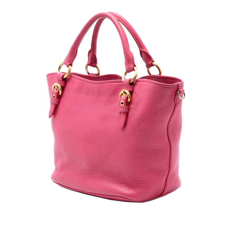 Miu Miu Pre-owned Miu Miu Vitello Phenix Satchel Ladies