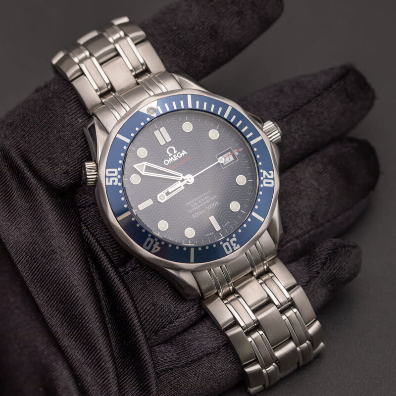 Omega Pre-owned Omega Seamaster Diver Automatic Black Dial Men's