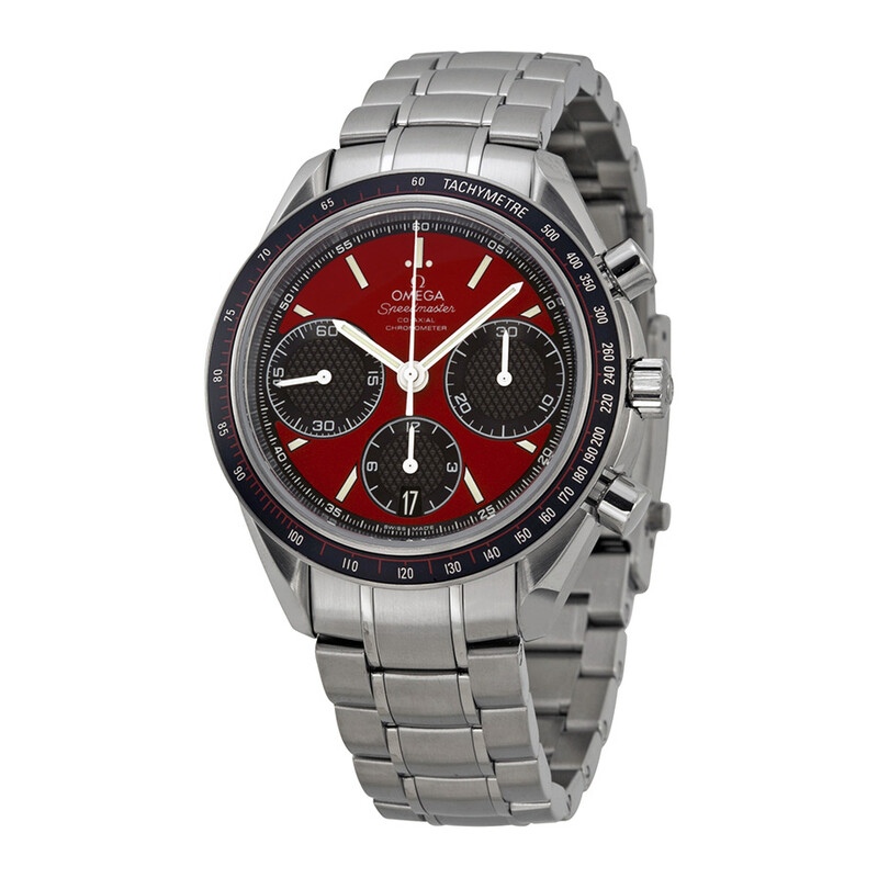 Omega Pre-owned Omega Speedmaster Racing Chronograph Tachymeter Red ...