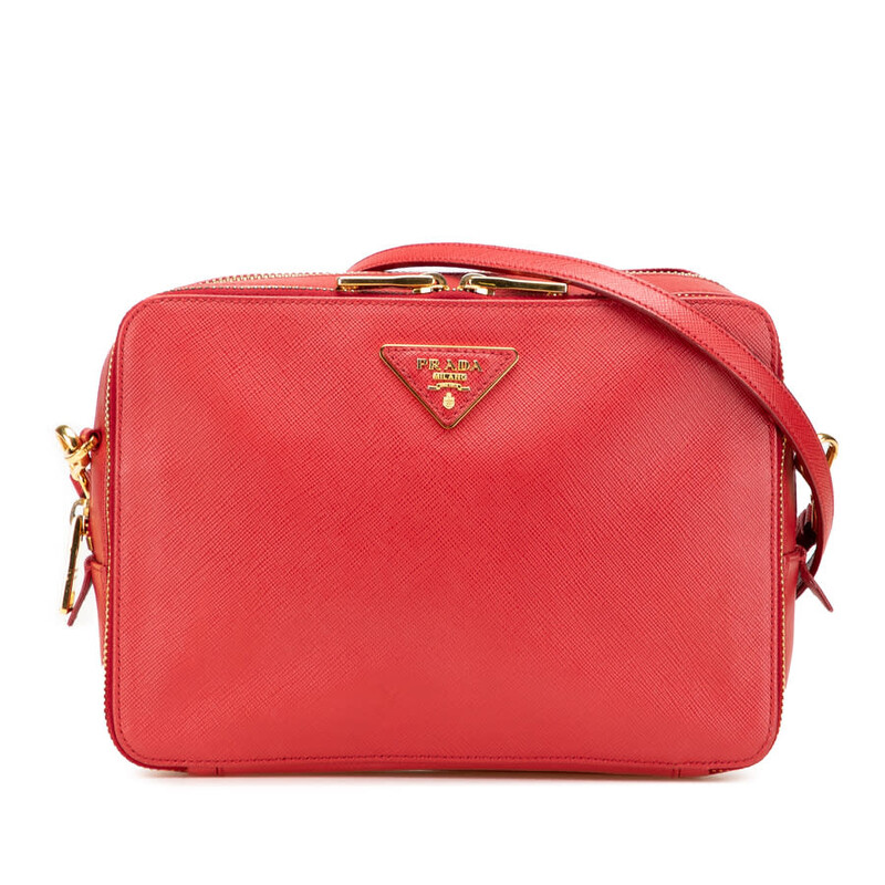 Prada Pre-owned Prada Saffiano Double Zip Crossbody