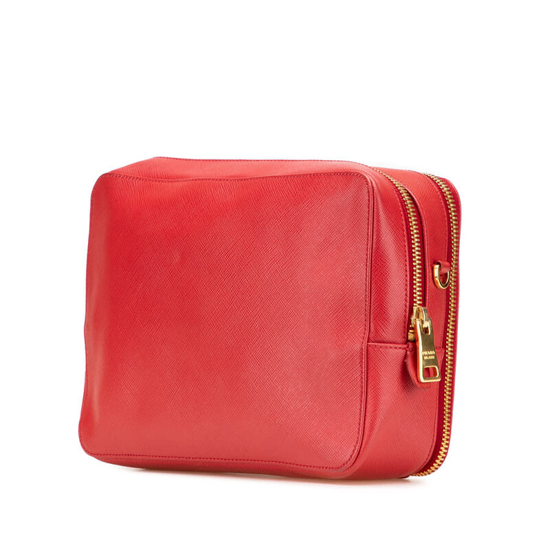 Prada Pre-owned Prada Saffiano Double Zip Crossbody