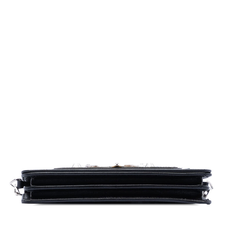 PRADA ロボットウォレット Prada Saffiano Robot 6 Key Holder Blue 753646 – FASHIONPHILE