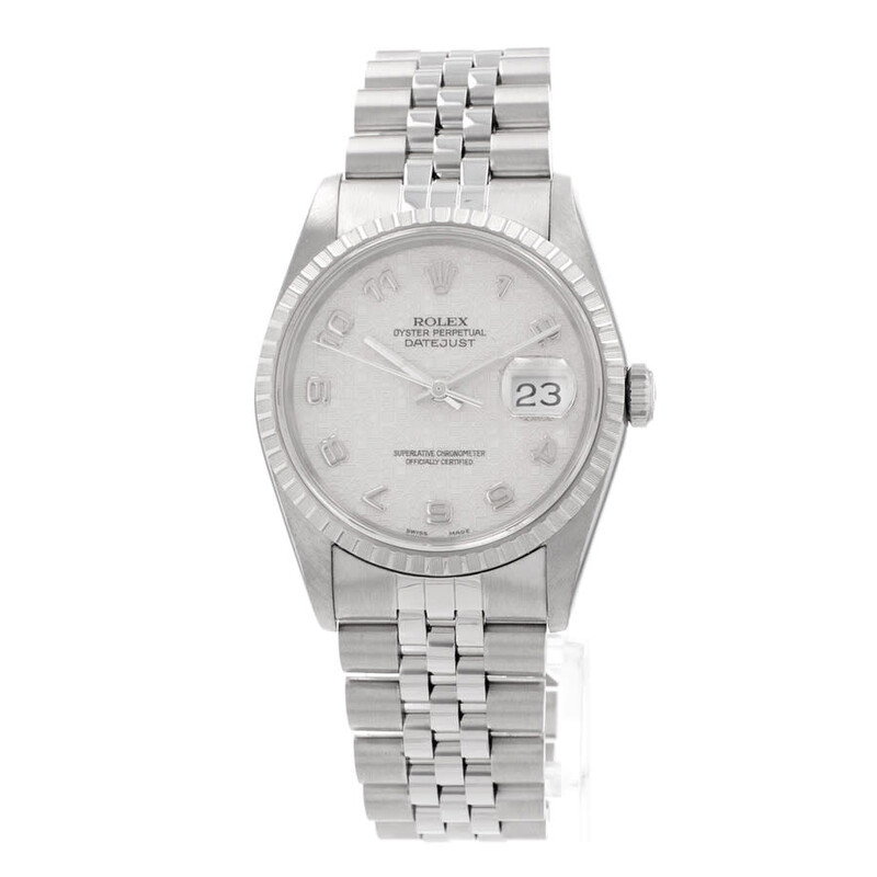 Rolex Pre-owned Rolex Datejust 36 Automatic Chronometer Silver Dial Men ...