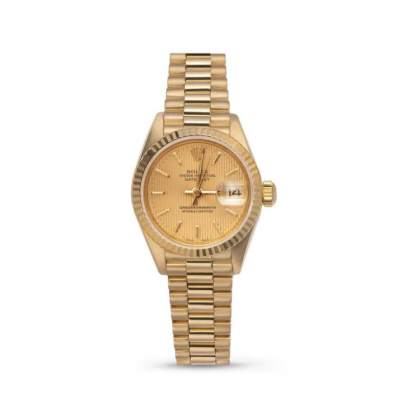 ROLEX DATEJUST 69178 2コマ Rolex Pre-owned Rolex Datejust Automatic Chronometer Champagne