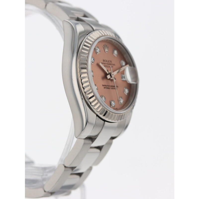 Rolex Pre-owned Rolex Datejust Automatic Chronometer Diamond Pink Dial ...