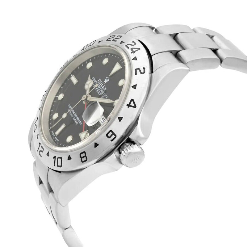 Rolex Pre-owned Rolex Explorer II GMT Automatic Chronometer Black Dial ...