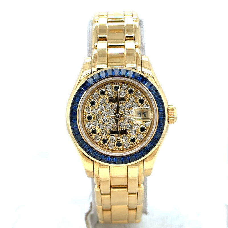 Rolex Pre-owned Rolex Pearlmaster Automatic Diamond Ladies Watch 69308 ...