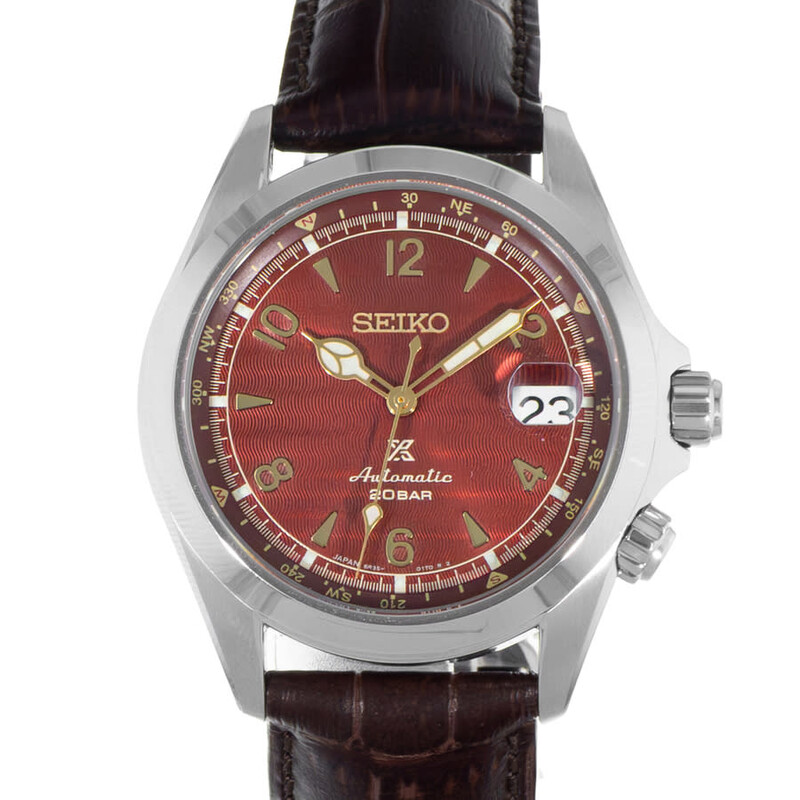 Seiko Pre-owned Seiko Alpinist Automatic Red Dial Men's Watch