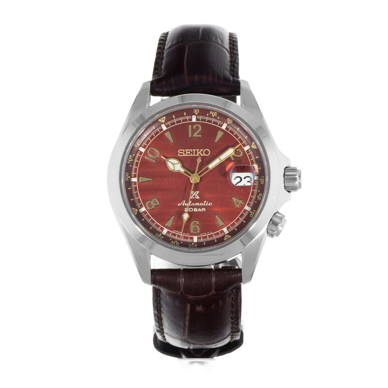 Seiko Pre-owned Seiko Alpinist Automatic Red Dial Men's Watch
