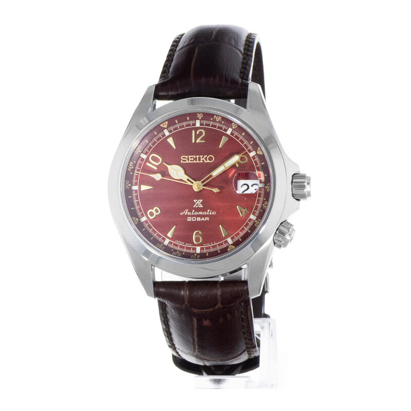 Seiko Pre-owned Seiko Alpinist Automatic Red Dial Men's Watch