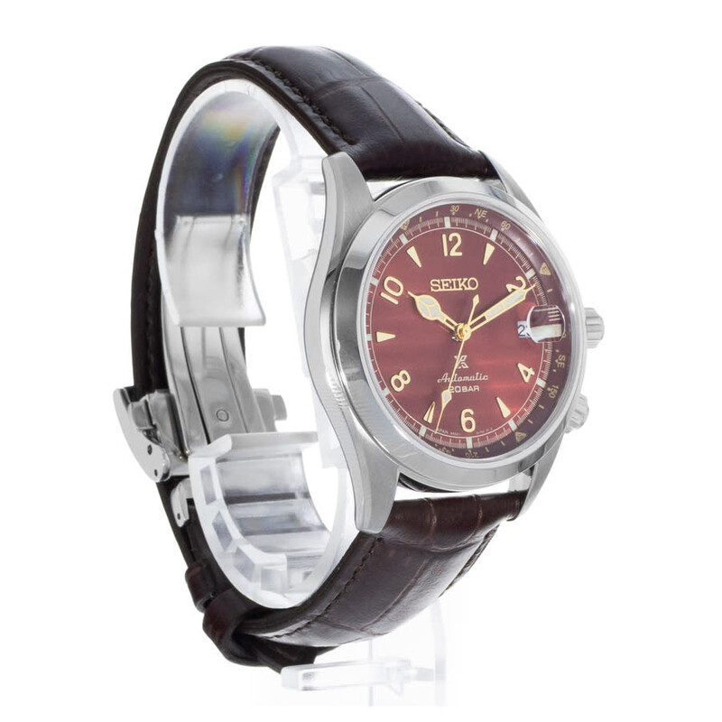 Seiko Pre-owned Seiko Alpinist Automatic Red Dial Men's Watch