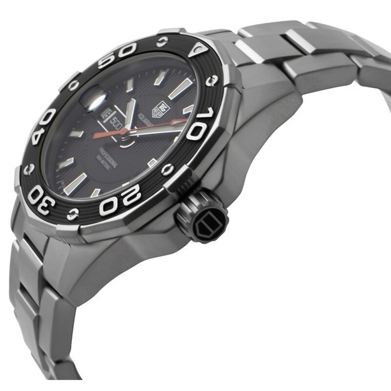Tag Heuer Pre-owned Tag Heuer Aquaracer Quartz Black Dial Men's