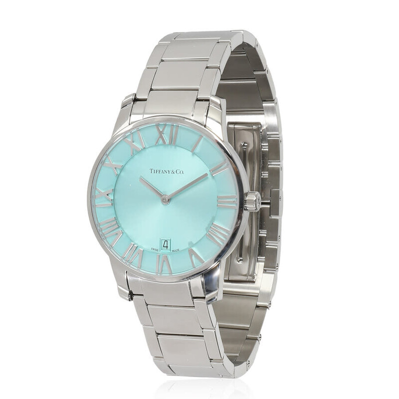 Tiffany & Co. Pre-owned Tiffany Atlas Quartz Blue Dial Men's Watch