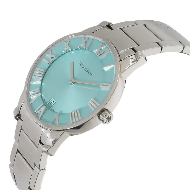 Tiffany & Co. Pre-owned Tiffany Atlas Quartz Blue Dial Men's Watch
