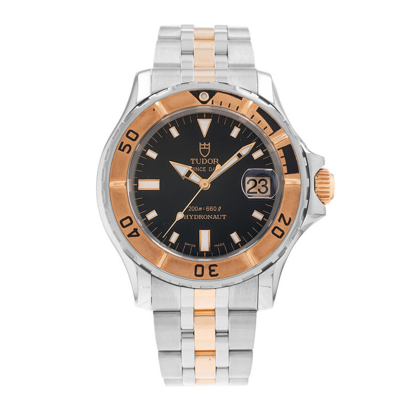 Tudor Pre-owned Tudor Prince Date Automatic Black Dial Men's Watch