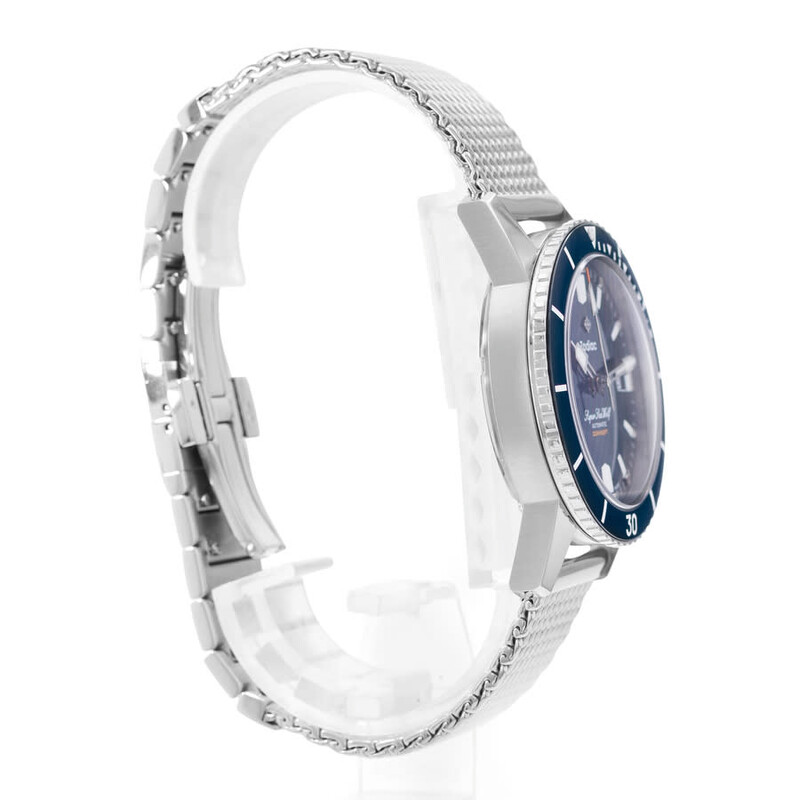 Zodiac Pre-owned Zodiac Super Sea Wolf Automatic Blue Dial Men's