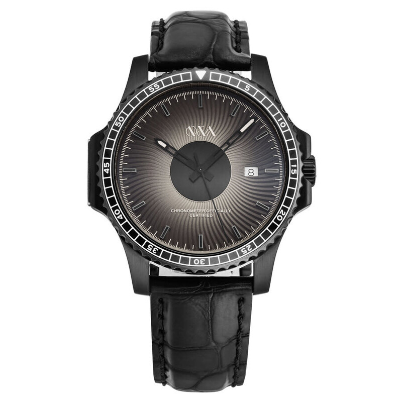 Q & A Magma Automatic Black Dial Men's Watch Magma-Technic