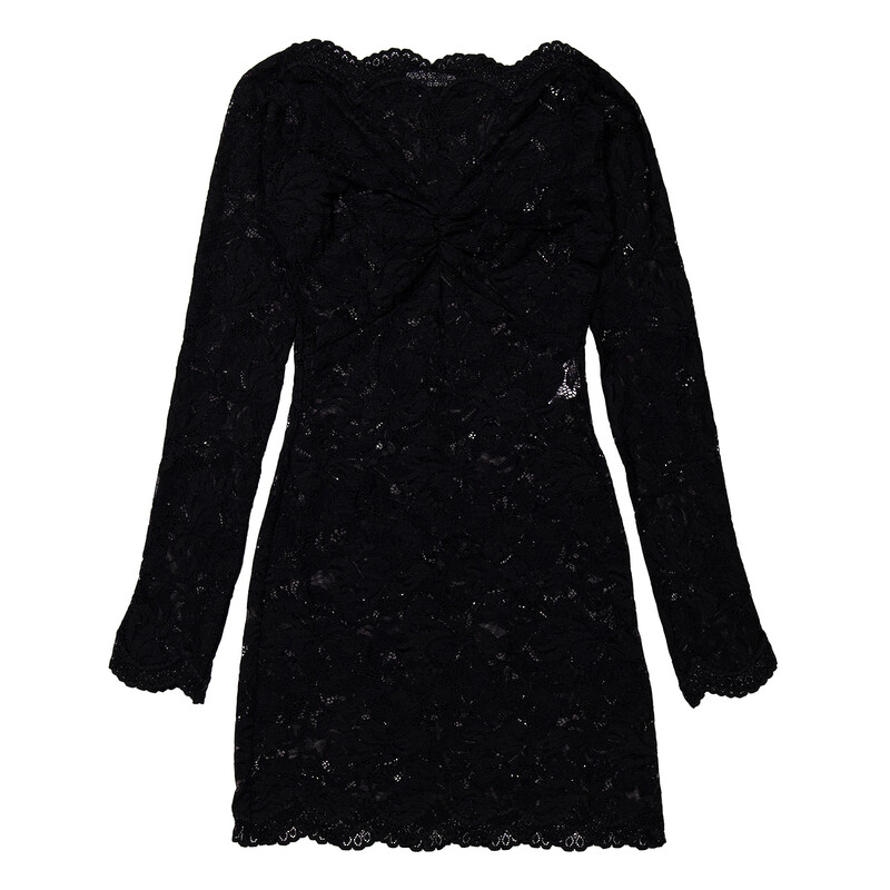 knee length dresses for ladies Short Lace Dress Rabanne