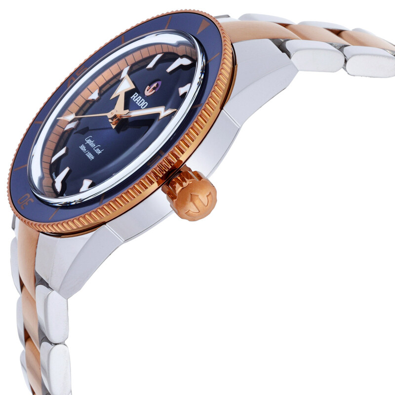 【RADO】稼働品　メンズ　スペース　ウィング　パープル　キレイ Rado Captain Cook Automatic Blue Dial Men's Watch R32137203