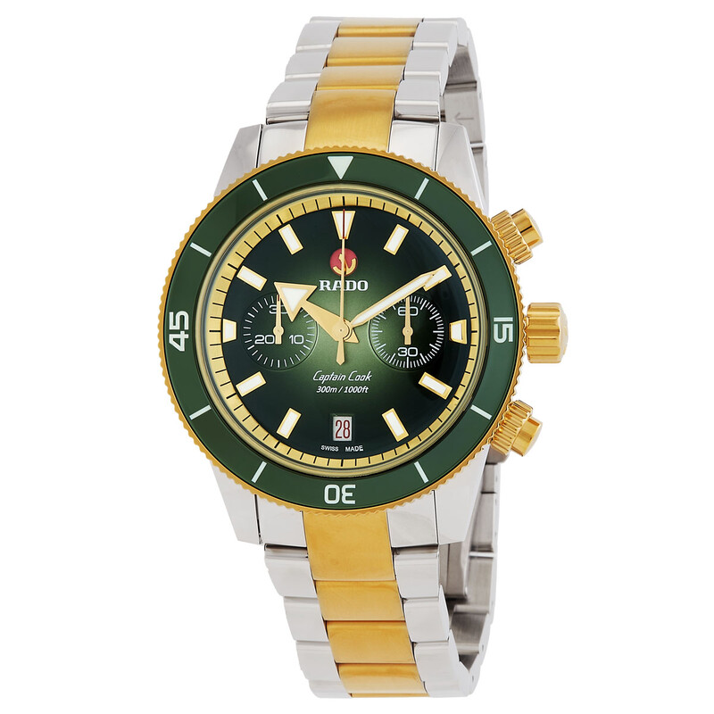Rado Captain Cook Chronograph Automatic Green Dial Men's Watch