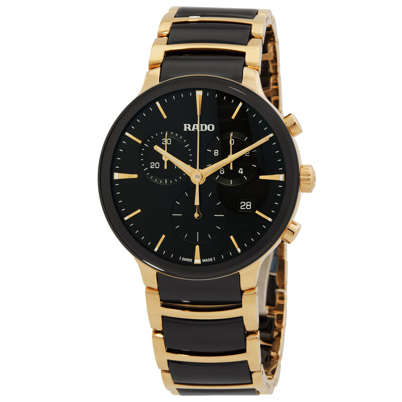 Rado Centrix Chronograph Quartz Black Dial Men's Watch R30211152