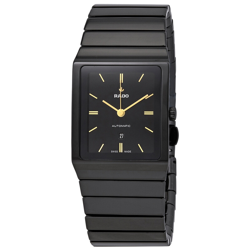 Rado Ceramica Automatic Black Dial Men's High-tech Ceramic Watch ...