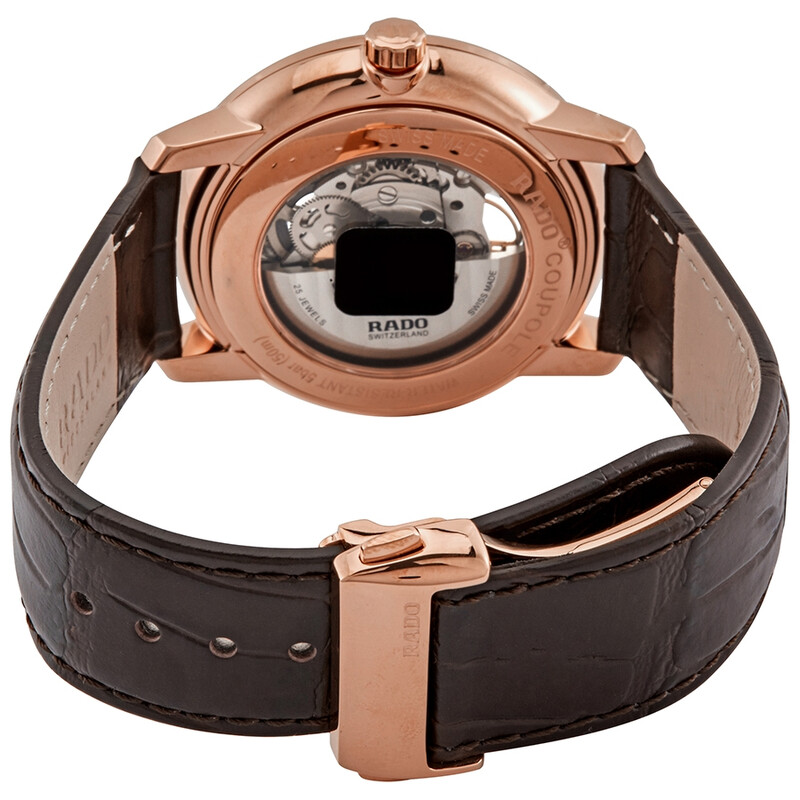 Rado Coupole Classic Open Heart Automatic Blue Dial Men's Leather Rado Coupole Classic Open Heart Automatic Blue Dial Men's Leather
