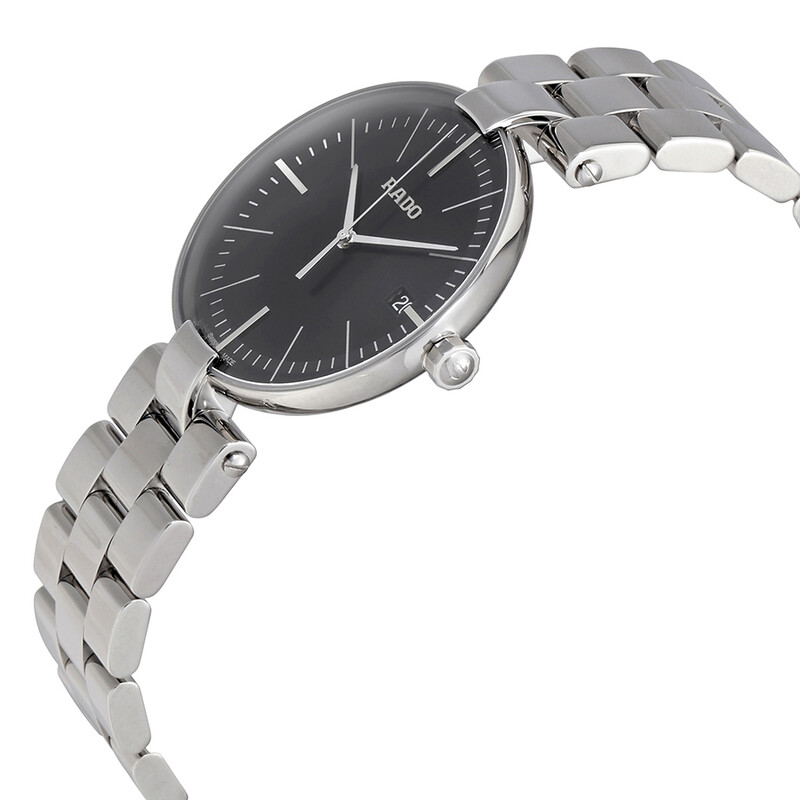 Rado Coupole L Black Dial Stainless Steel Unisex Watch R22852163