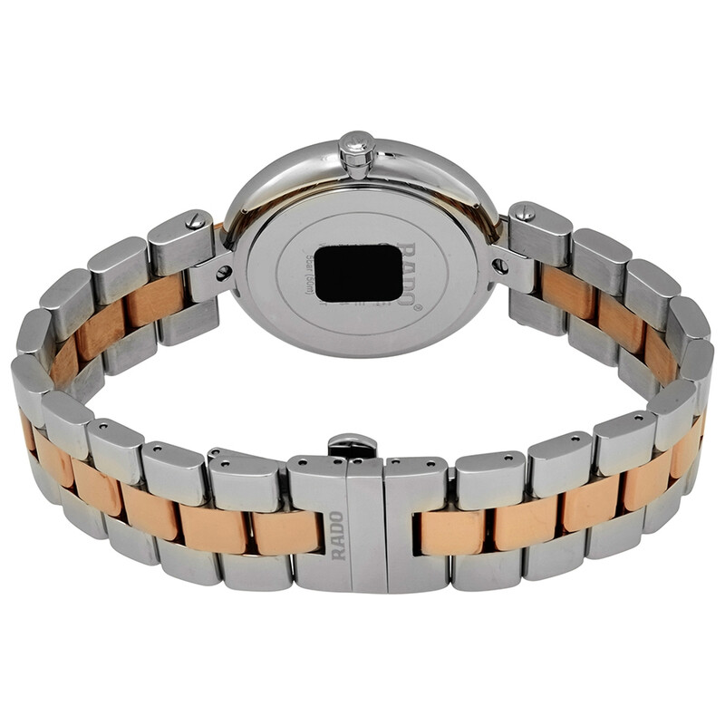 Rado Coupole L Quartz Black Dial Unisex Two Tone Watch R22852173