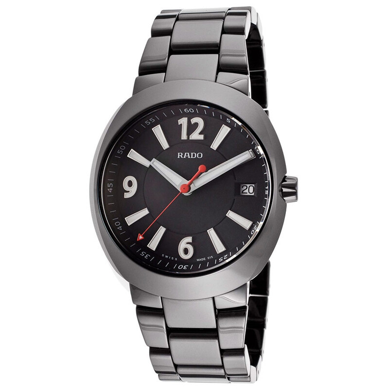 【極美品】ラドー D-starセラミックR15518152 箱保付きメンズ腕時計 Rado D-Star Chronograph Black Dial Men's Watch R15518152