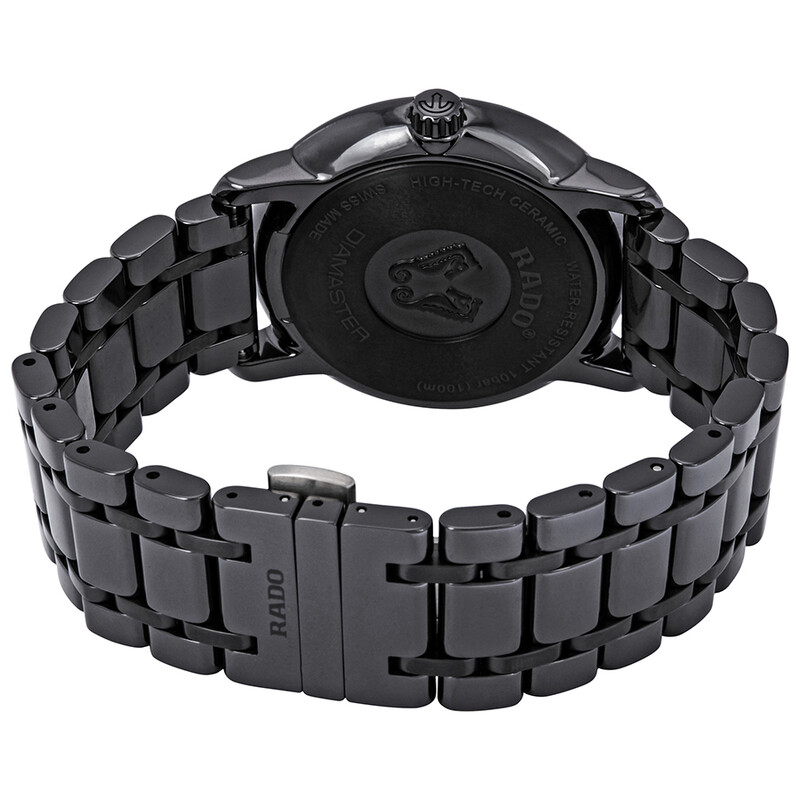Rado Diamaster XL Black Dial Black Ceramic Men's Watch R14066152