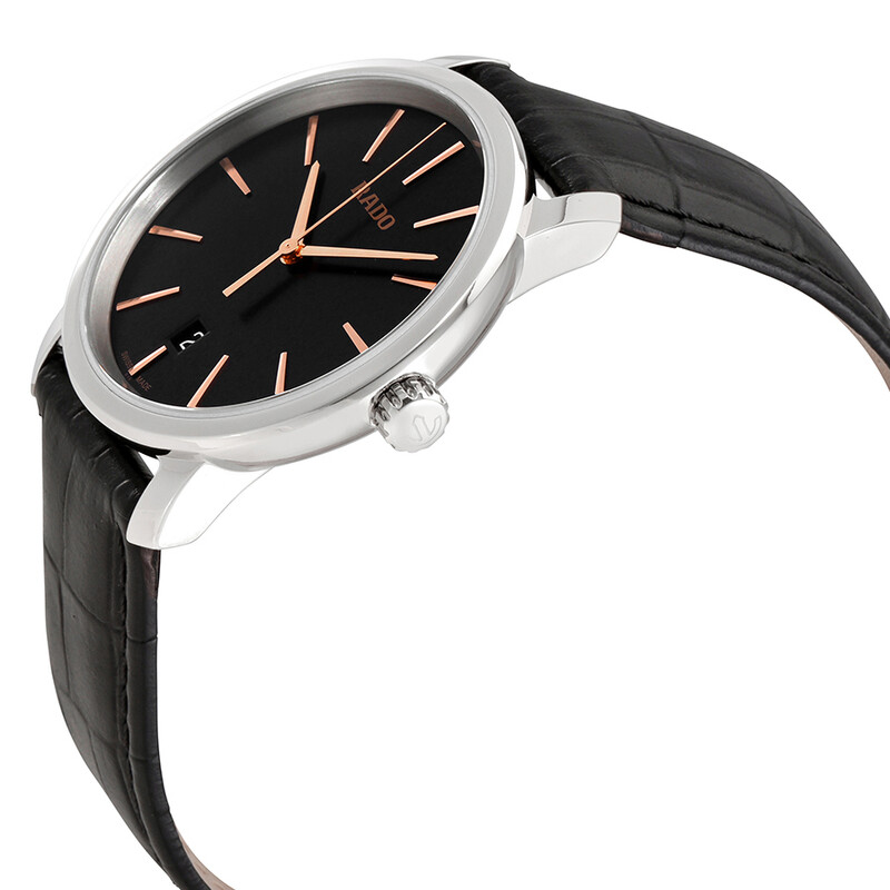 Rado DiaMaster Quartz Black Dial Men's Watch R14078165 - Watches