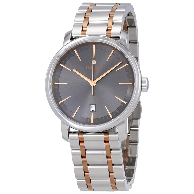 ロディ Rado DiaMaster XL l Automatic Grey Dial Two-tone Men's Watch