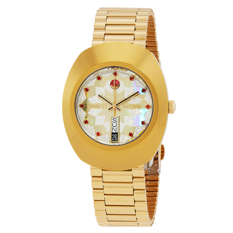 A*O様 ヴィンテージ RADO DIASTAR デイト腕時計 ゴールド/シルバ Rado Diastar Original sparkling gold dial quartz men's watch