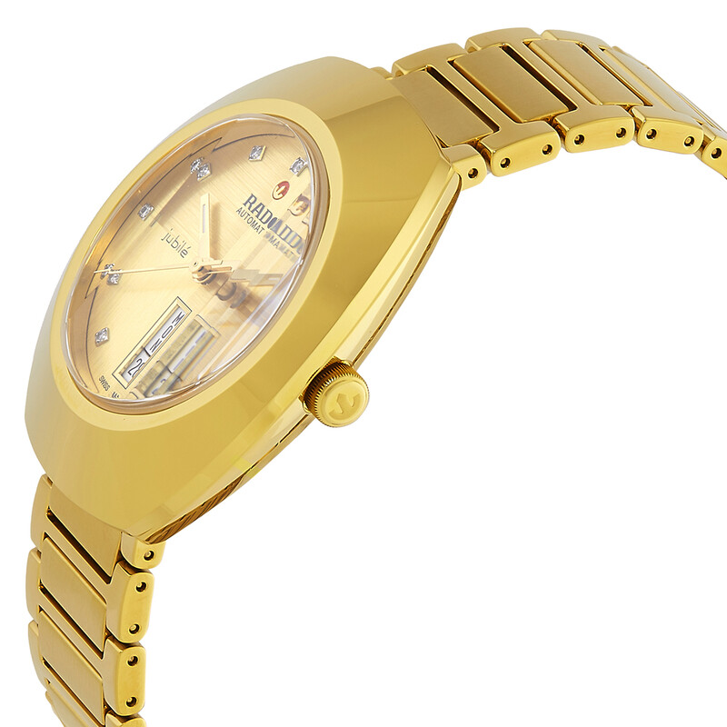 RADO 腕時計　ゴールド DIASTAR 133.9707 2P ダイヤ RADO Men's DiaStar Original (38mm) Gold Dial / Two-Tone Stainless