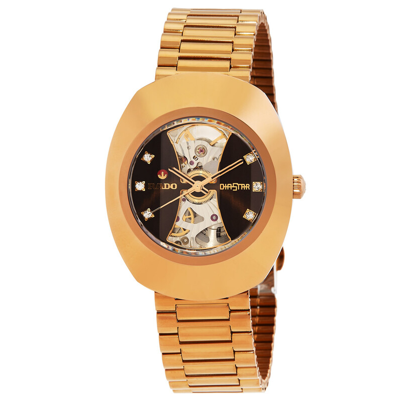 Rado DiaStar Original Open Heart Automatic Brown Dial Unisex Watch