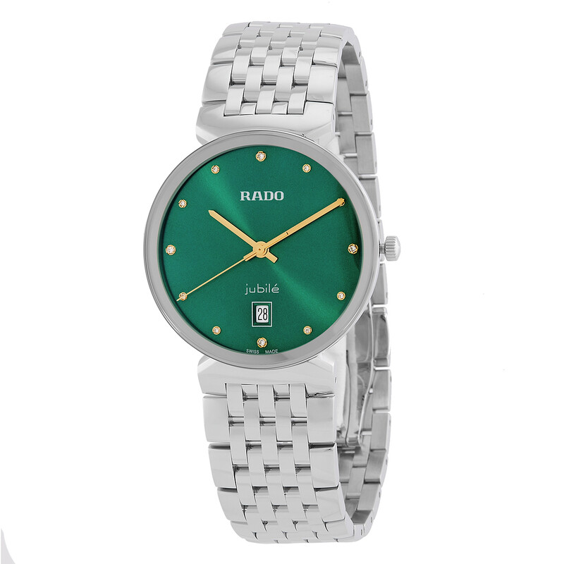 53 稼働 RADO 時計　Florence レディース ゴールド グリーン Florence Automatic