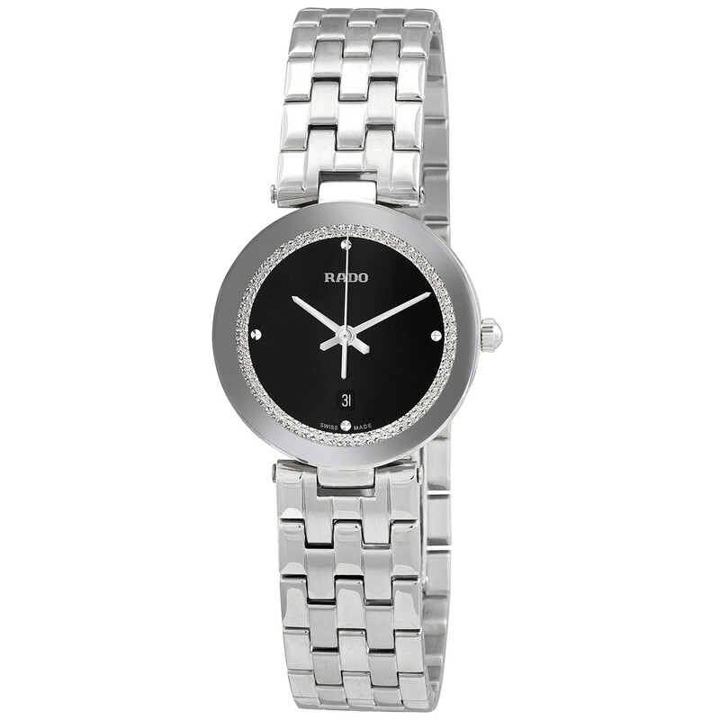 時計 RADO Florence Black Dial Combi Rado Florence Quartz Black Dial Ladies Watch R48874153