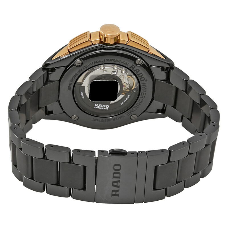 Rado R32276112 Rado HyperChrome Chronograph Automatic Black Dial Men's Watch R32111162 ...