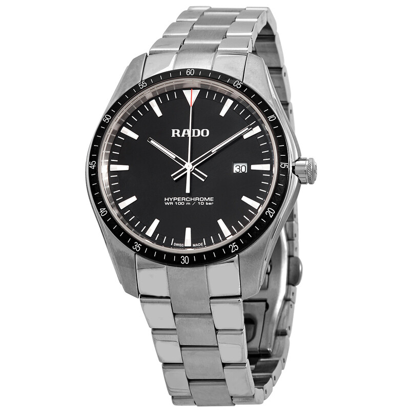 Rado Hyperchrome Quartz Black Dial Men's Watch R32502153