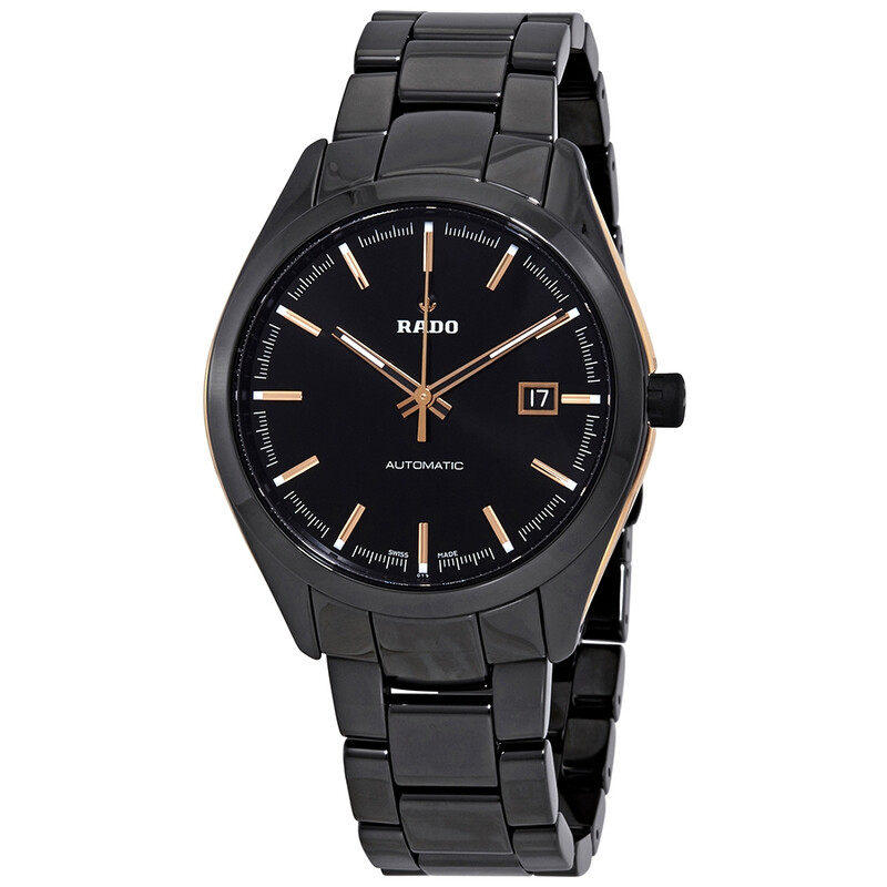 RADO 腕時計 クォーツ ブラック Rado Hyperchrome XL Black Automatic Dial Men's Watch R32291152