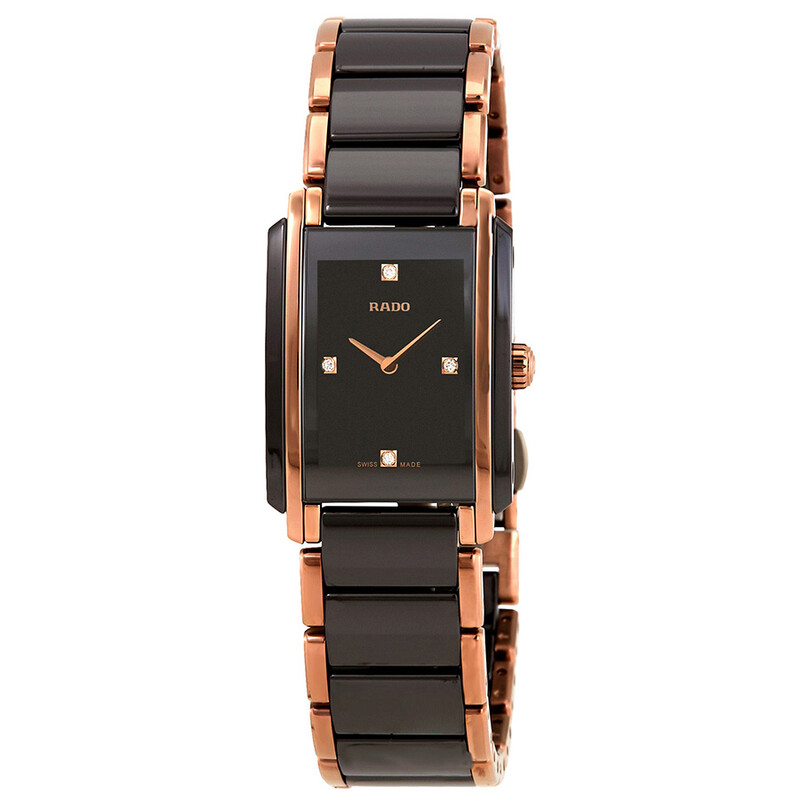 Rado Integral Black Diamond Dial Ladies Watch R20201712  display picture 2
