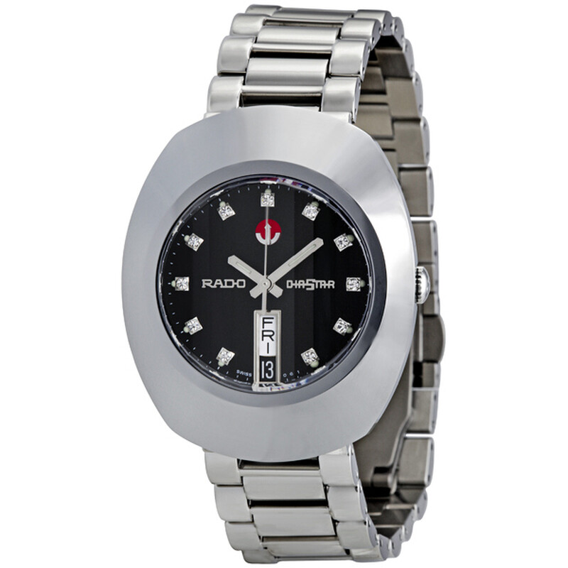RADO　ラドー　ダイアスター・デイデイト　R12408614 Rado Original Diastar Black Dial Diamond Men's Watch R12408614