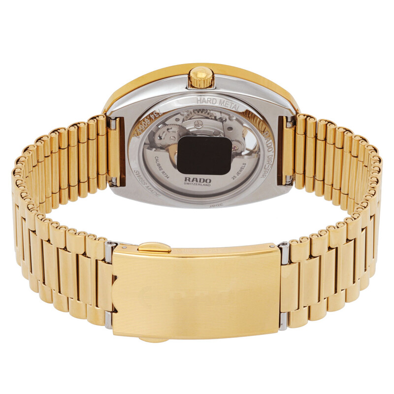 S*y様 【Rado】ゴールドカラー 腕時計 デイデイト付き メンズ Rado DiaStar Original Skeleton Stainless Steel Skelton Dial Men