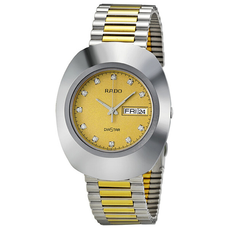 Rado The Original Quartz Gold Dial Men display picture 2