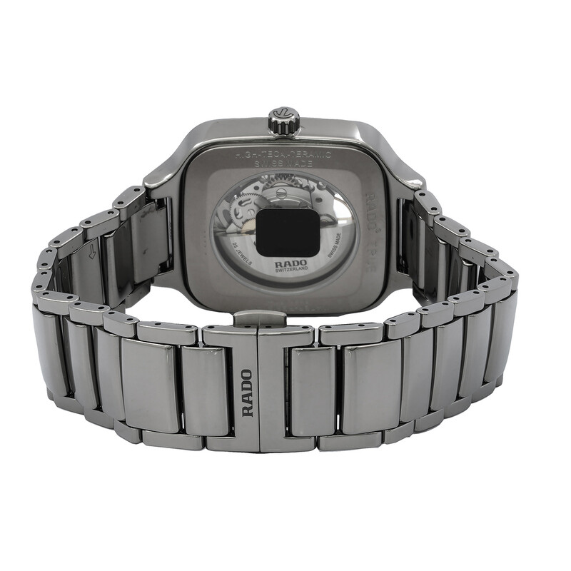 Rado True Square Automatic Blue Open Heart Dial Unisex Watch